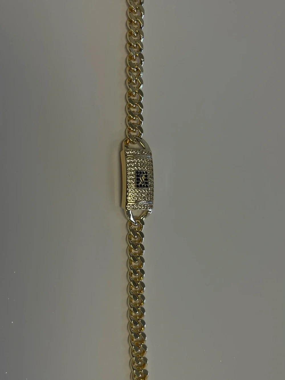 Gold-Tone Cuban Link ID Bracelet WOMEN